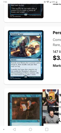 1x MTG Personal Tutor - Commander Masters Rare! NM Mint! - Image 2