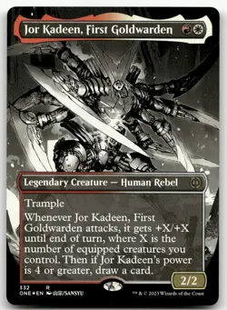 Jor Kadeen, First Goldwarden (Borderless) (Foil) NM Phyrexia All Will Be One - Image 1