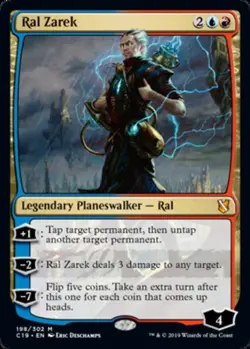 1x Ral Zarek NM-Mint, English Commander 2019 MTG Magic - Image 1