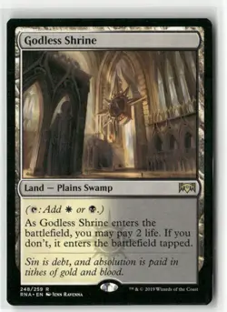 Magic The Gathering- Ravnica Allegiance Godless Shrine - Image 1