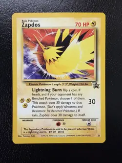 Pokemon TCG Zapdos Promo WoTC Promo 23/53 LP - Image 1