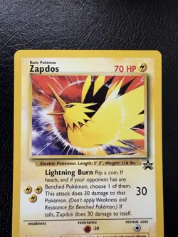 Pokemon TCG Zapdos Promo WoTC Promo 23/53 LP - Image 2