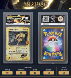 ACE 10 Rocket's Zapdos 008/025 25th Anniversary Promo Pokemon Card PERFECT SUBS - Image 3