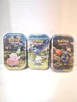 Pokemon TCG Ascended Heroes Mini Tins (Lot of 3) Clefairy, Riolu, Togepi - Image 2