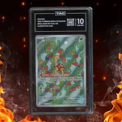 Pokemon Mega Evolution Base Set SHUCKLE 136/132 Illustration Rare TAG 10 - Image 1