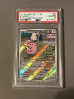 Pokemon Scarlet Violet Indonesia Chansey Collector’s Promo #130/SV-P PSA 10 - Image 1