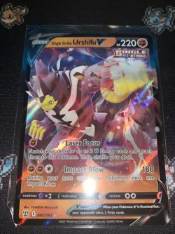 Single Strike URSHIFU V - Pokemon 085/163 Battle Styles ULTRA RARE FULL ART HOLO - Image 1
