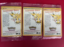 Pokemon WOTC 2000 Movie Promo Moltres Zapdos Articuno Legendary Bird Trio SEALED - Image 1