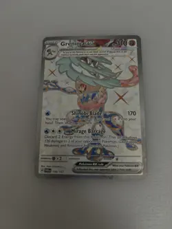 Greninja ex 198/167 Twilight Masquerade Ultra Rare Full Art TCG Pokemon NM - Image 1