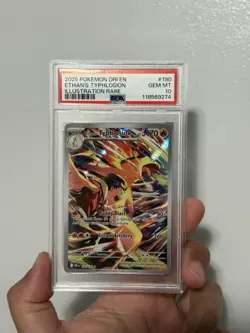 Pokemon TCG Ethan's Typhlosion Holo Card Rare Mint Condition 190/182 - Image 4