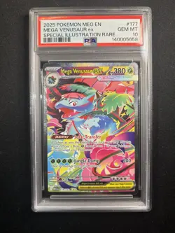 Mega Venusaur ex 177/132 Pokemon Mega Evolution #177 SIR GEM MINT PSA 10 - Image 1