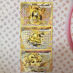 Pokemon TCG 3 Card Lot Holo BREAK Raticate Carbink Florges English - Image 1