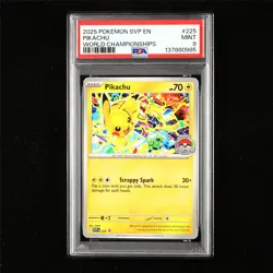 PSA 9 MINT 2025 Pokemon ENG Pikachu I SVP EN 225 Promo(2) - Image 1