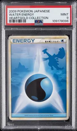 2009 POKEMON JPN HEARTGOLD COLL WATER ENERGY PSA 9 - Image 1
