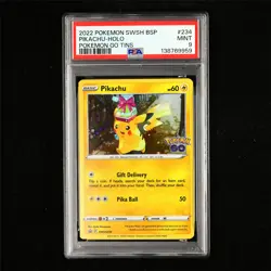 PSA 9 MINT 2022 Pokemon ENG Pikachu F SWSH234 Promo - Image 2