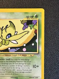 Celebi 16/64 1st Edition Neo Revelation Pokemon - Image 3