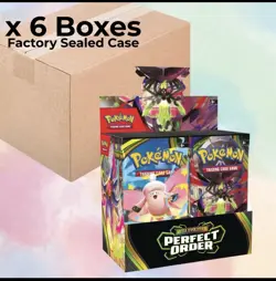 Pokemon TCG: Mega Evolution Perfect Order Booster Box SEALED Case - Image 1