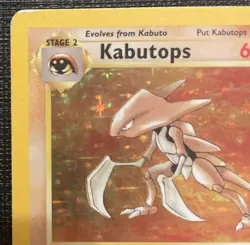 Pokemon Kabutops 9/62 Fossil Holo Rare HP/DAMAGED CONDITION - Image 4