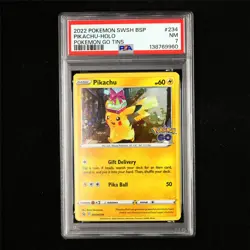PSA 7 NM 2022 Pokemon ENG Pikachu F SWSH234 Promo - Image 2