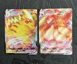 Pokemon TCG Pikachu SwSh:286 + Eevee SwSh:087 Black Star Holo Promo Set - NM - Image 5