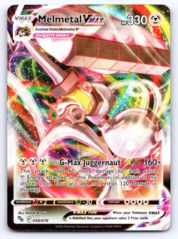 Melmetal VMAX 048/078 Holo VMAX Rare Pokemon GO Pokemon Near Mint - Image 1