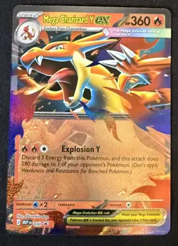 Mega Charizard Y EX Pokemon Mega Evolution Promos 030 BSP Holo NM Ultimateinudog - Image 1