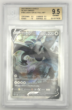 Pokemon Lugia V Alternate Full Art 186/195 Silver Tempest BGS 9.5 - Image 3