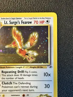 Lt Surge’s Fearow 7/132 Holo Gym Challenge Pokemon - Image 3