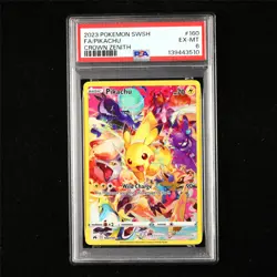 PSA 6 EX-MT 2023 Pokemon ENG Pikachu F 160/159 - Image 1