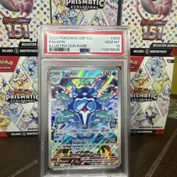 Palafin Illustration Rare PSA 10 💎 2023 Pokemon OBF EN Obsidian Flames #200 - Image 2