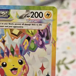 Pokemon Pikachu ex 219/191 Sv08: Surging Sparks Ultra Rare Full Art Holo 200 HP - Image 5