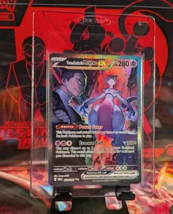 Pokemon TCG Team Rockets Mewtwo EX 213/182 Special Illustration Destined Rivals - Image 1