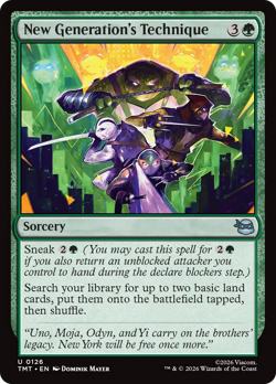 New Generation's Technique (FOIL) x1 - MTG Teenage Mutant Ninja Turtles TMT #126 - Image 1