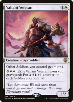 MTG Valiant Veteran Promopack Stamped ** Dominaria United Promos ** English (NM) - Image 1