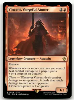 Vincent, Vengeful Atoner #64 (NM) Final Fantasy FIC Magic MTG - Image 1