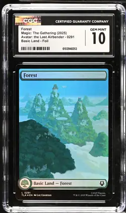 FOREST Avatar: The Last Airbender Foil CGC 10 MTG [Nostalgium] - Image 1