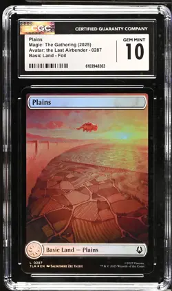 PLAINS Avatar: The Last Airbender Foil CGC 10 MTG [Nostalgium] - Image 1