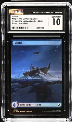 ISLAND Avatar: The Last Airbender Foil CGC 10 MTG [Nostalgium] - Image 1