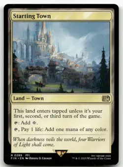 Starting Town #289 (NM) Final Fantasy FIN Magic MTG - Image 1