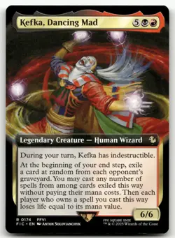 Kefka, Dancing Mad (Extended Art) #174 (NM) Final Fantasy FIC Magic MTG - Image 1