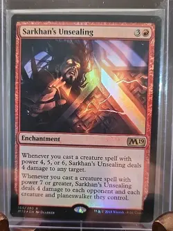 Sarkhan's Unsealing Core Set 2019 MTG Foil Lightly Played - Image 3