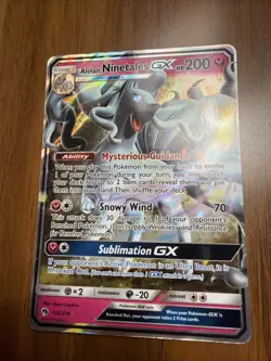Alolan Ninetales GX 132/214 (NM) - SM - Lost Thunder - Ultra Rare - Pokemon TCG - Image 1