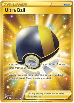 Lightly Played Ultra Ball - 186/172 - Secret Rare Pokemon Brilliant Stars - Image 1