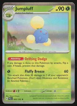 SV02: Paldea Evolved Jumpluff #003/193 Holo Rare Pokemon Card - Image 1