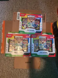 Pokemon First Partner Illustration Collection Series 1 - Lot of 3 Sealed Boxes - Image 1