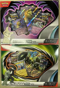Pokemon Cyclizar & Mimikyu ex Box Factory Sealed Promo (Set of 2). NEW 820650852183 - Image 1
