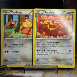 URSARING RC16/RC25 TEDDIURSA HOLO RADIANT POKEMON LEGENDARY TREASURES CARD LOT - Image 1