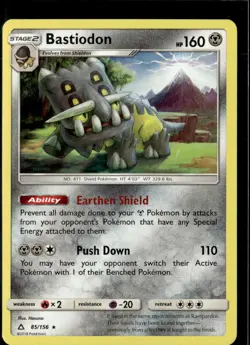 Pokemon Bastiodon 085/156 Ultra Prism Non Holo Rare - Image 1