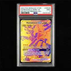 PSA 9 MINT 2021 Pokemon ENG Pikachu&Zekrom GX SM248 Promo - Image 1