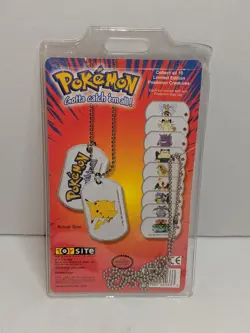 Vintage 1999 Pokemon Dog Tags Psyduck #54 Collectible New Sealed Dogtags - Image 3